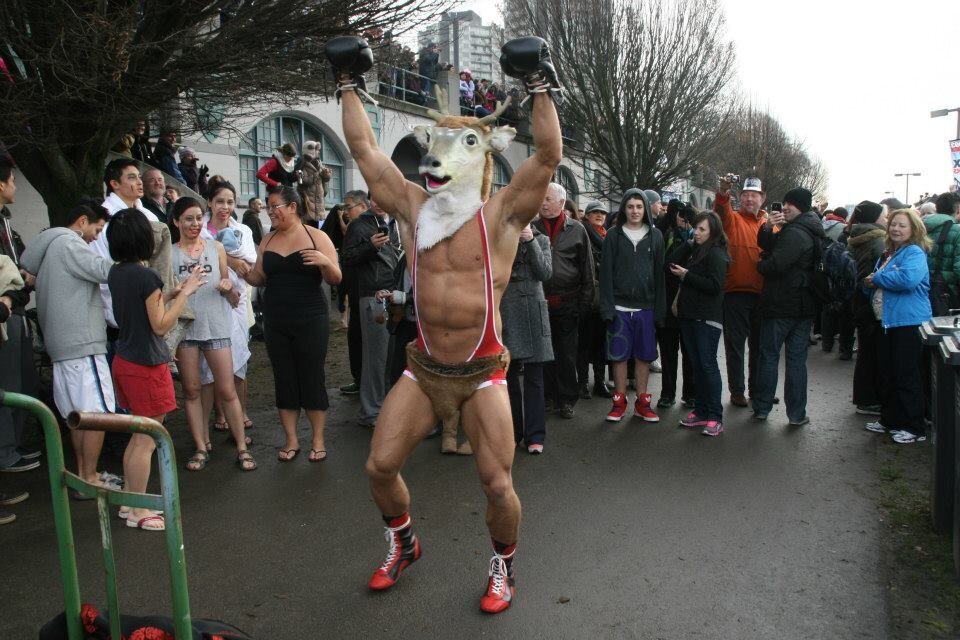 Brent Ray Fraser Mr Deer Polar Bear Swim English Bay 2011_14