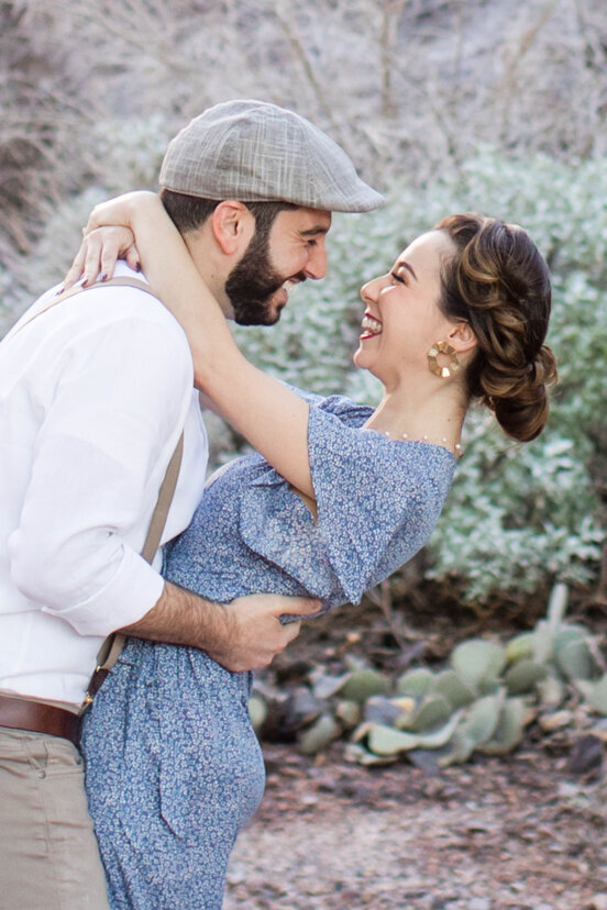 engaged-couple-in-cactus-garden