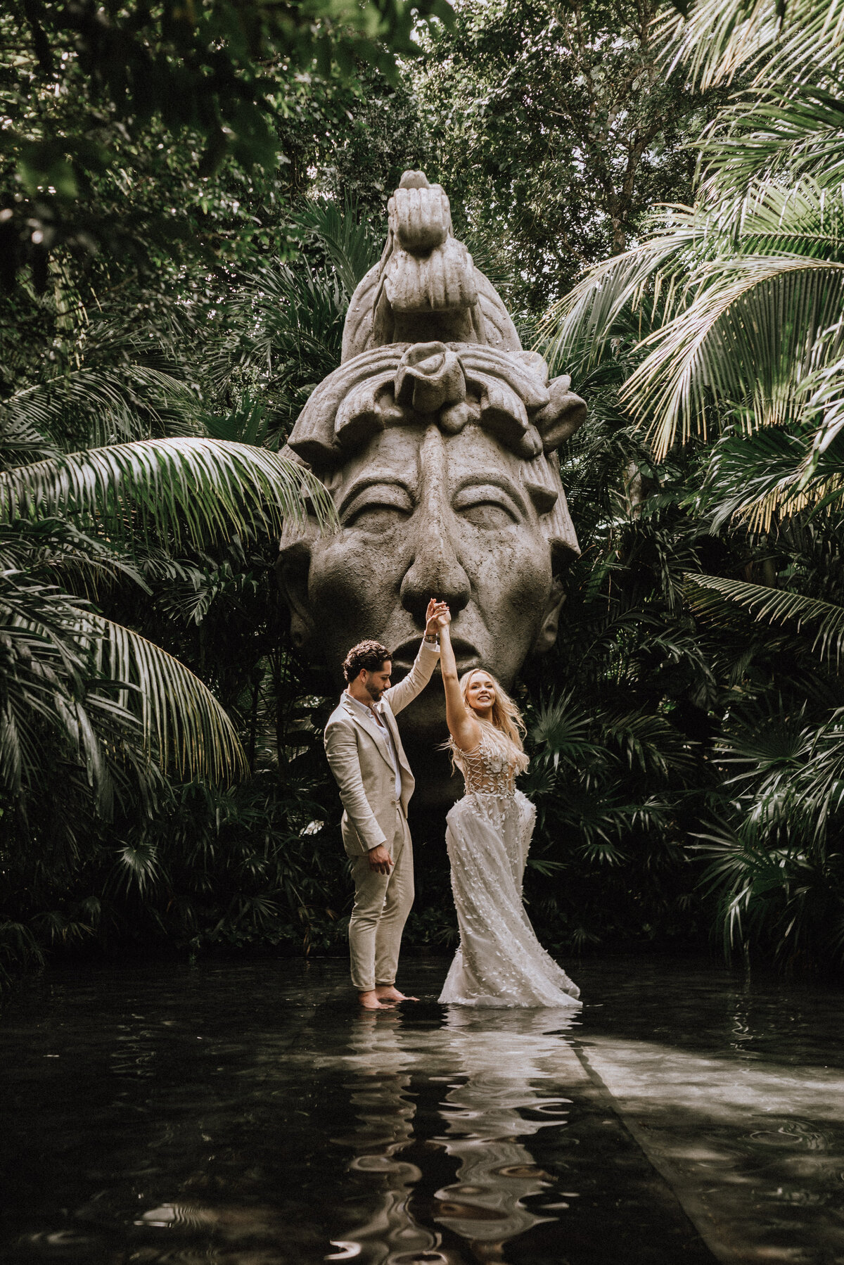Mayan Wedding Ceremony at a Cenote in Tulum