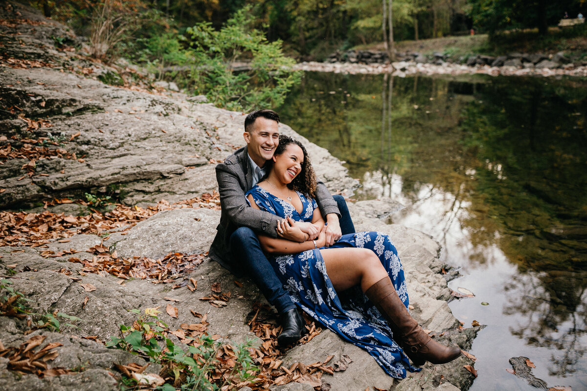 wissahickon engagement photos