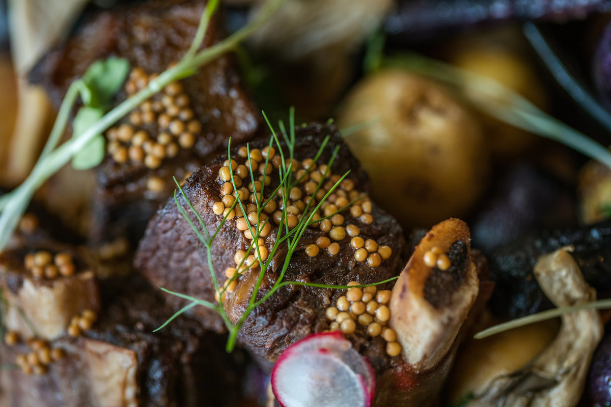 Detail of food at Juniper Bistro in Banff