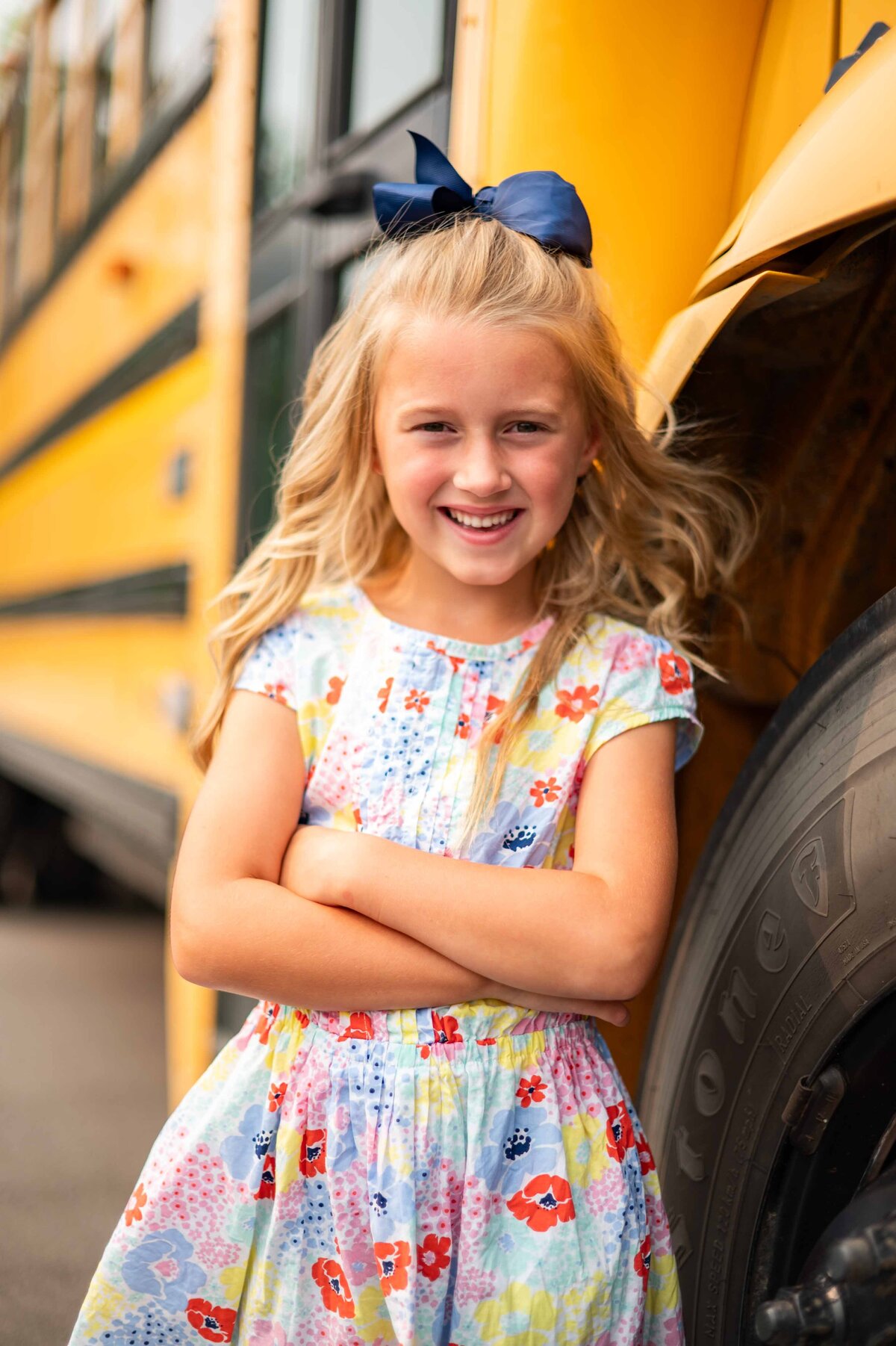 School Bus Back to School Session Noblesville Childrens Photographer Overpeck