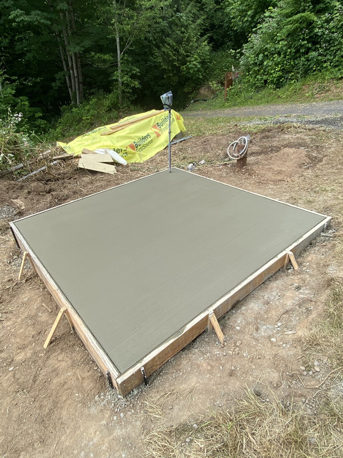 concrete pad