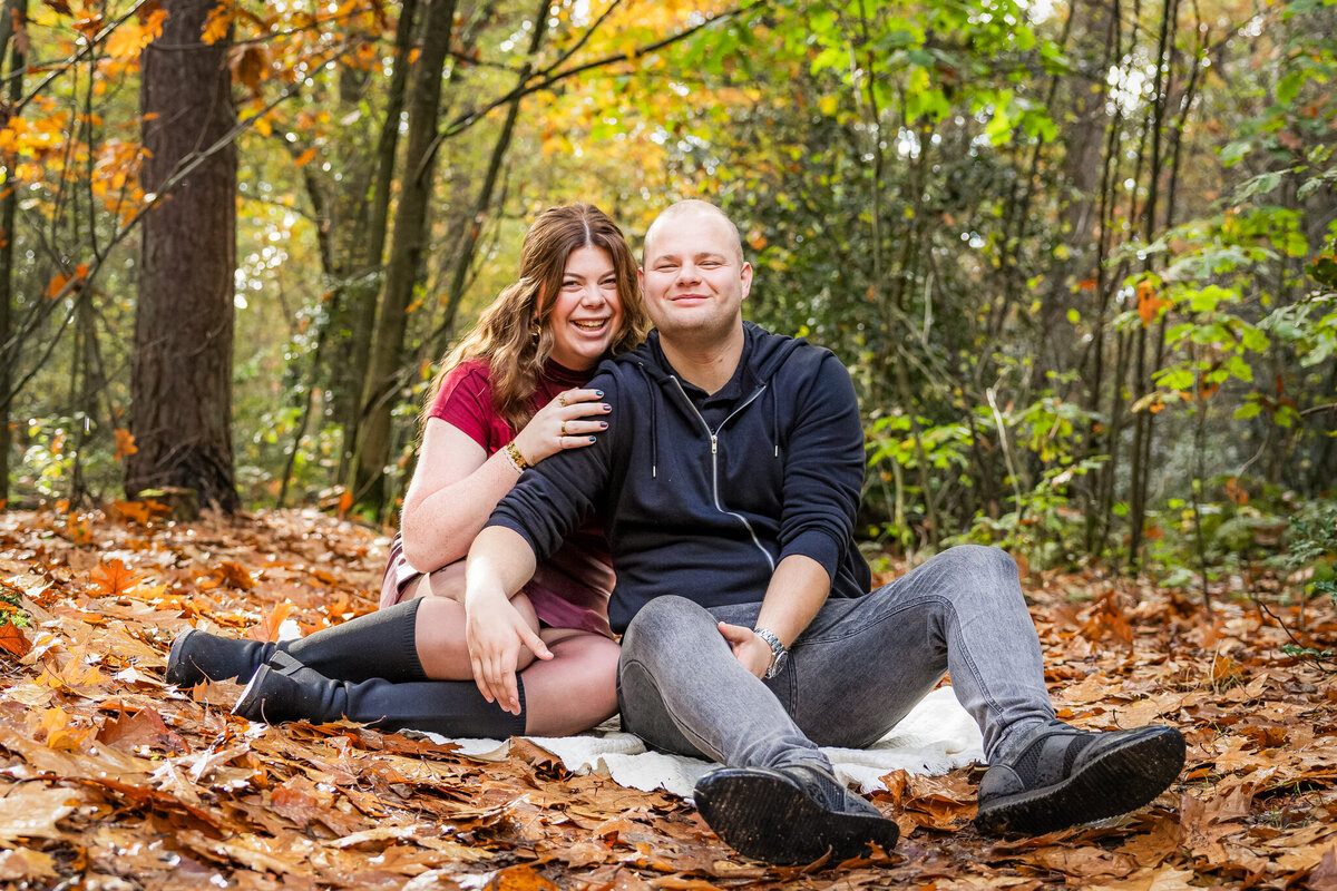 Gezinsfotoshoot bos