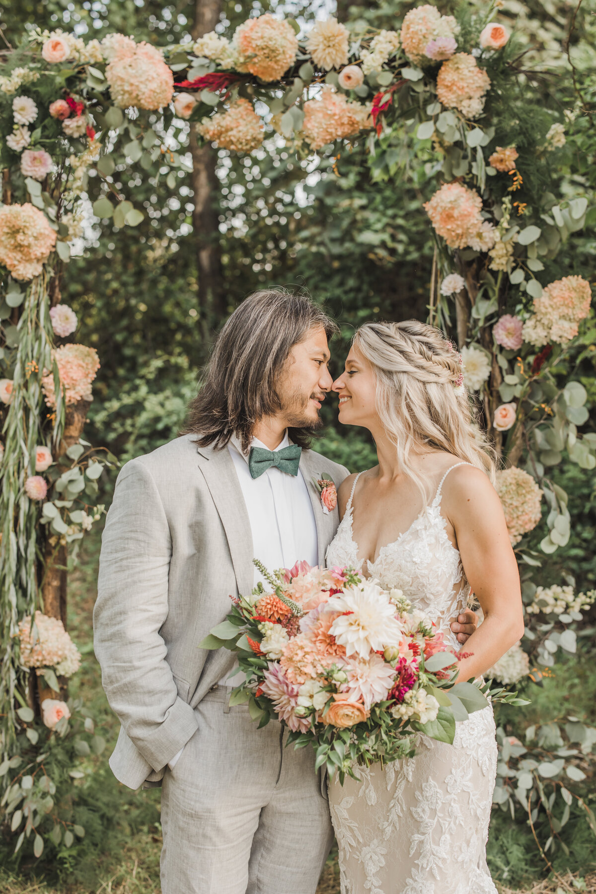 Wedding Photographer & Elopement Photographer Bride looks out from timeless veil