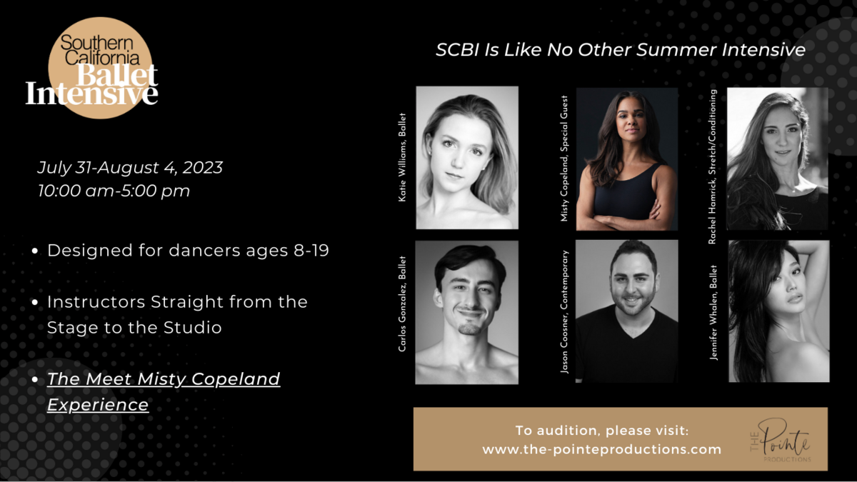 SCBI Is Like No Other Summer Intensive Designed for dancers ages 8-19 Instructors Straight from the Stage to the Studio The Meet Misty Copeland Experience