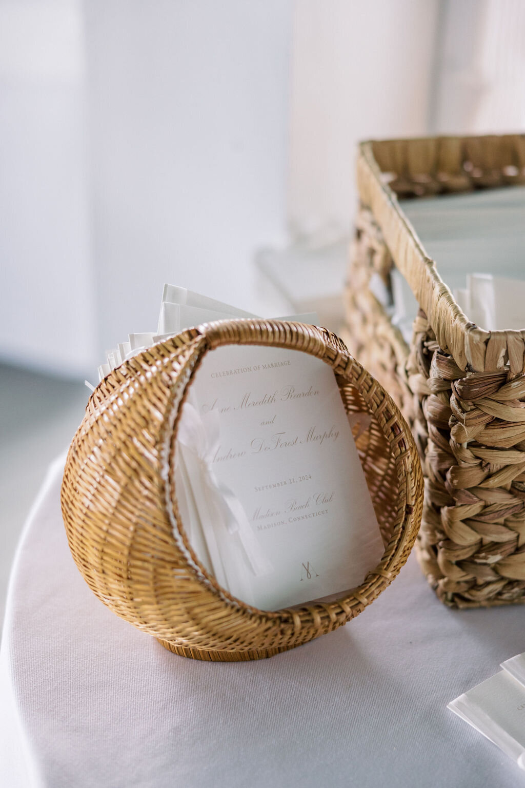 wedding-ceremony-programs-white-taupe-ribbon