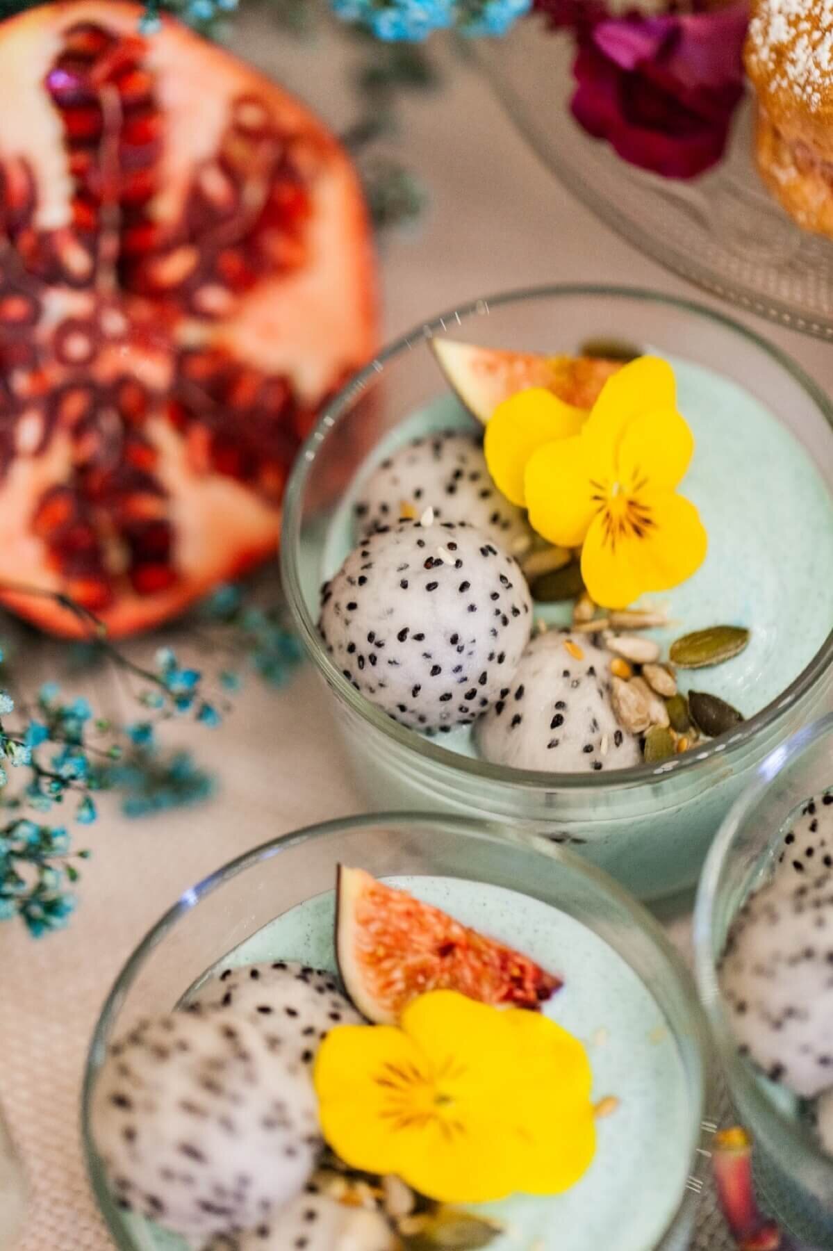 Tropical fruit desserts