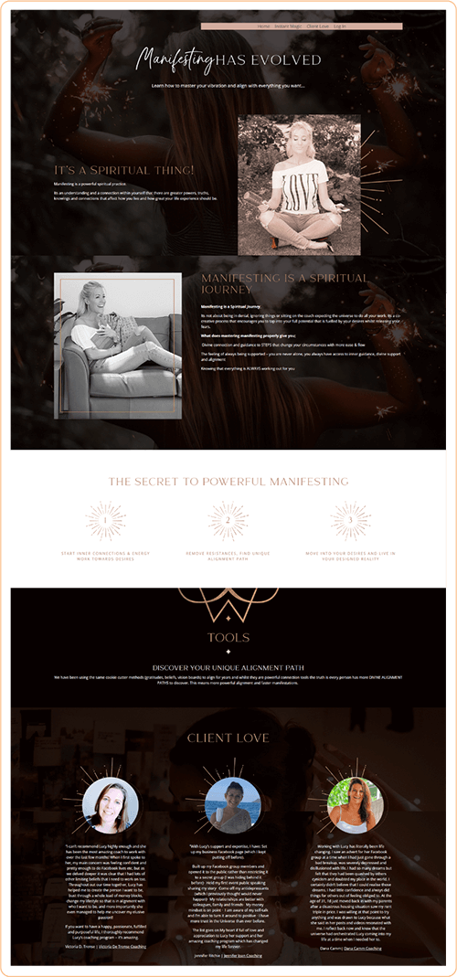 Lucy Website Design