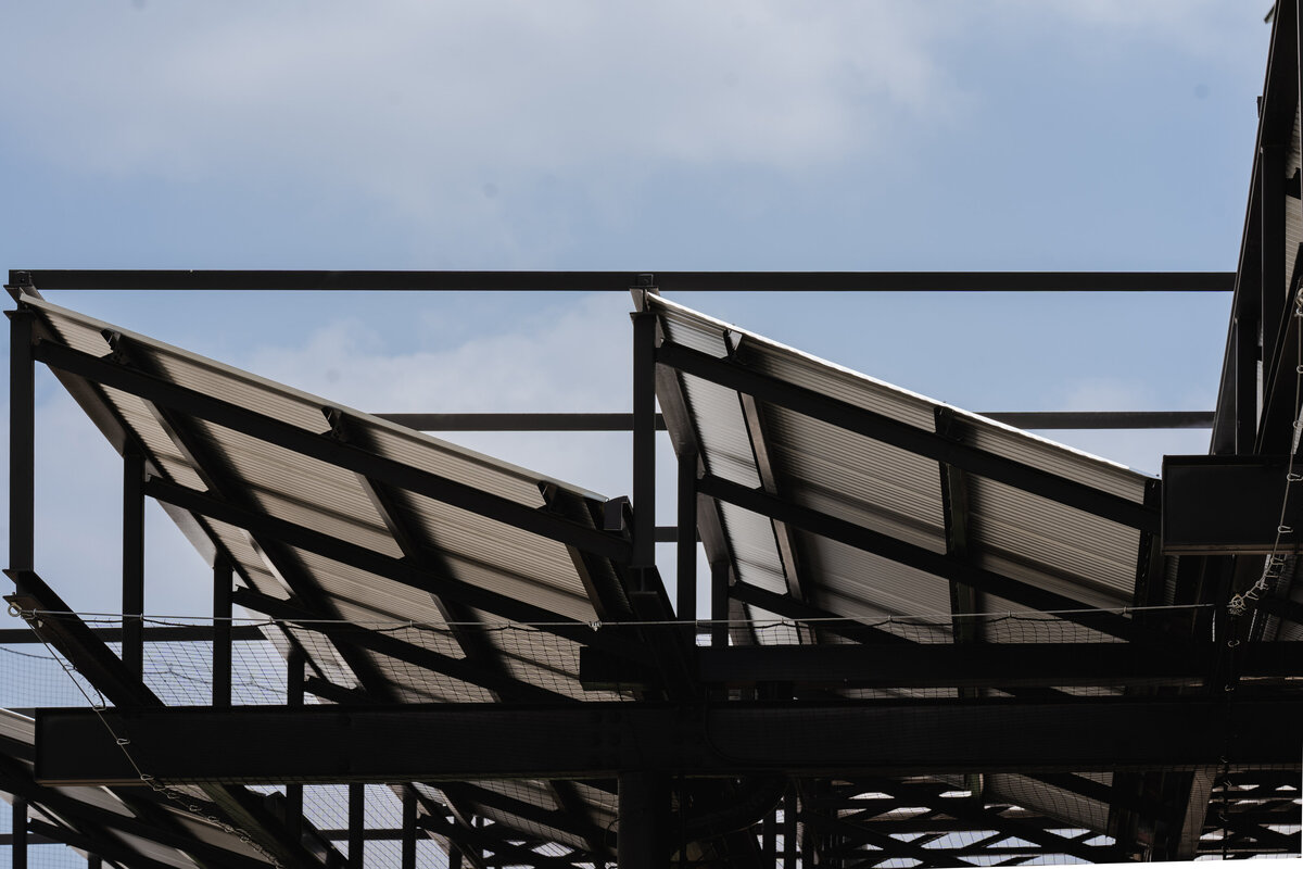 louver panels for shade structure