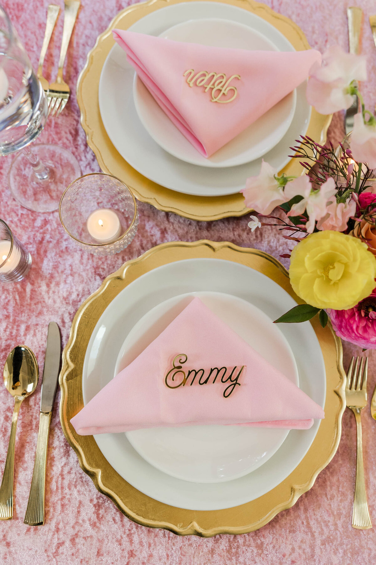 pink-and-yellow-table-setting-personal-branding-photography