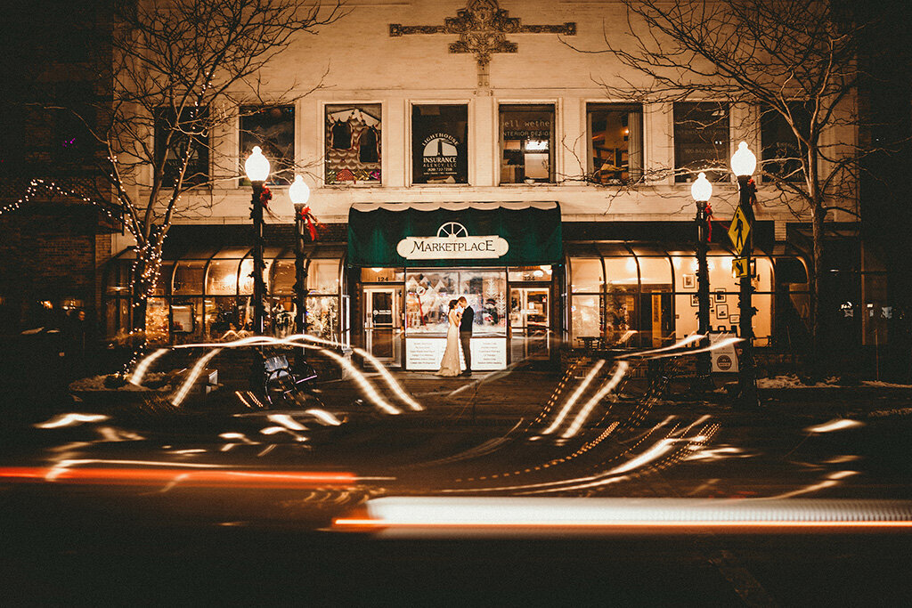 Night Life Wedding Photo in Fond Du Lac