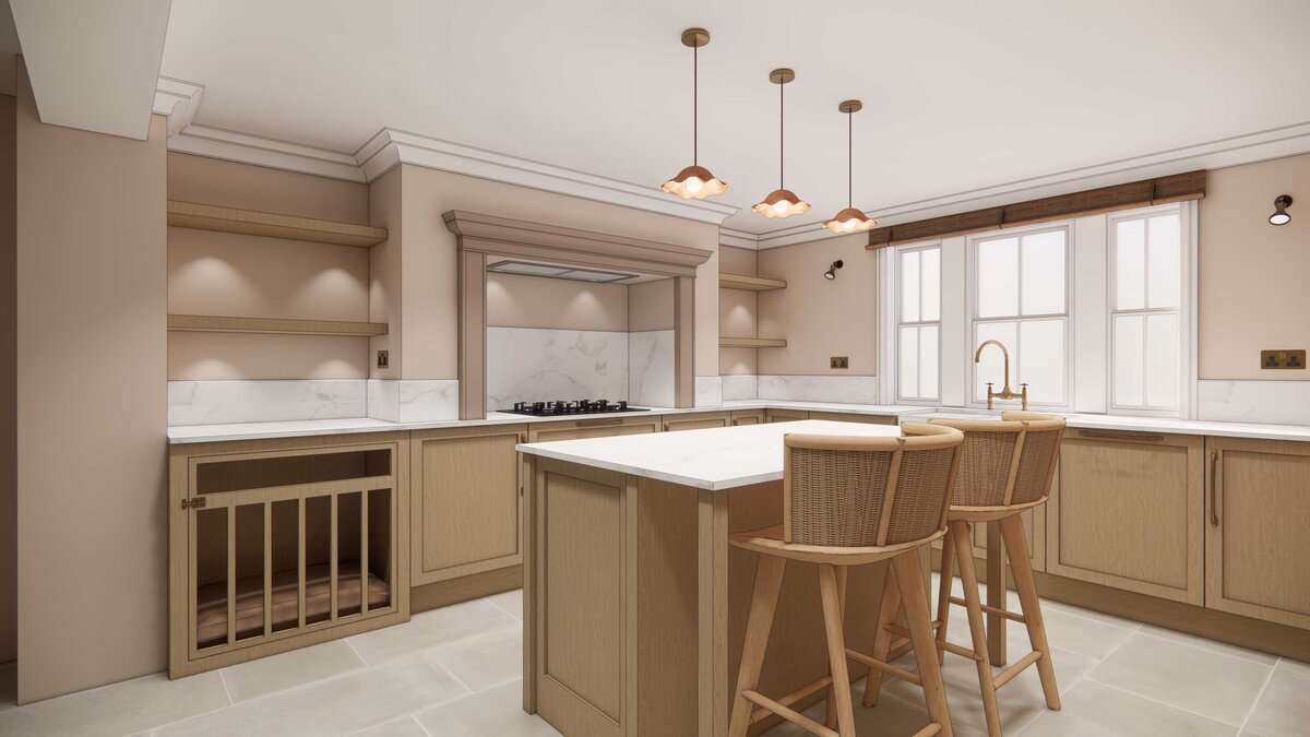 Rukmini Patel Interior Design Kitchen Island Lights