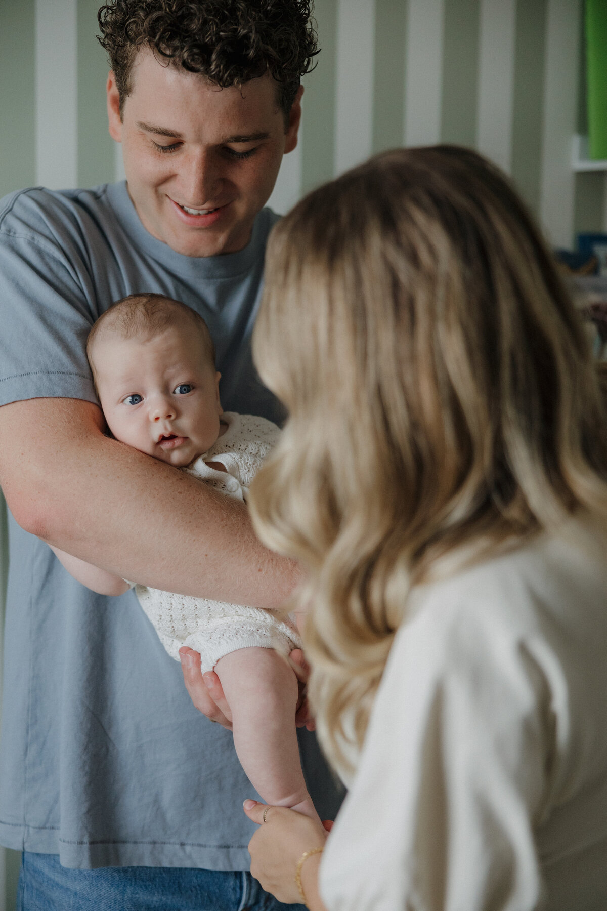 Indianapolis family photography parents with newborn photo