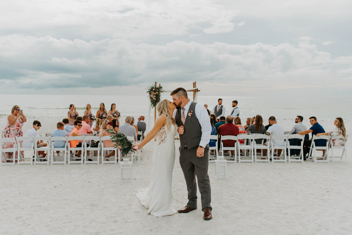 wedding ceremony exit for florida beach wedding