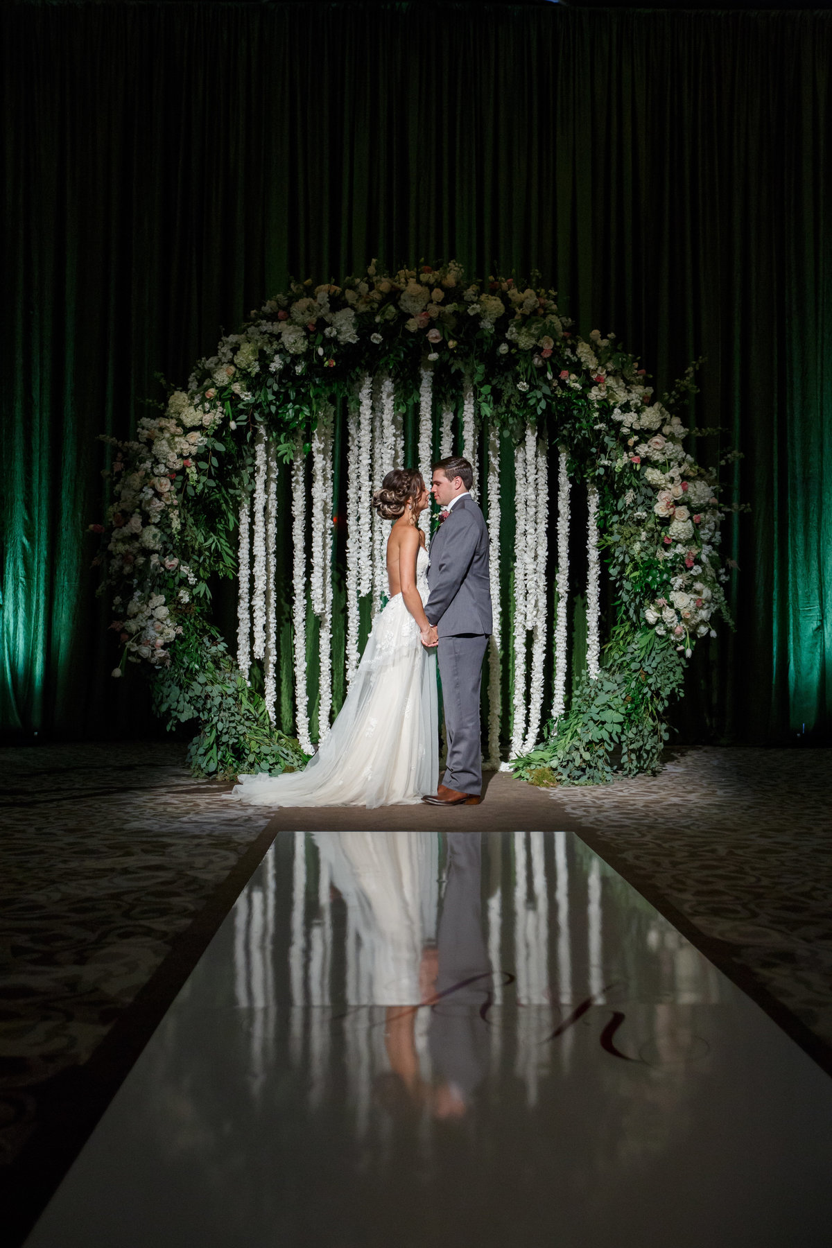 Greenery Orchid Ceremony Arch