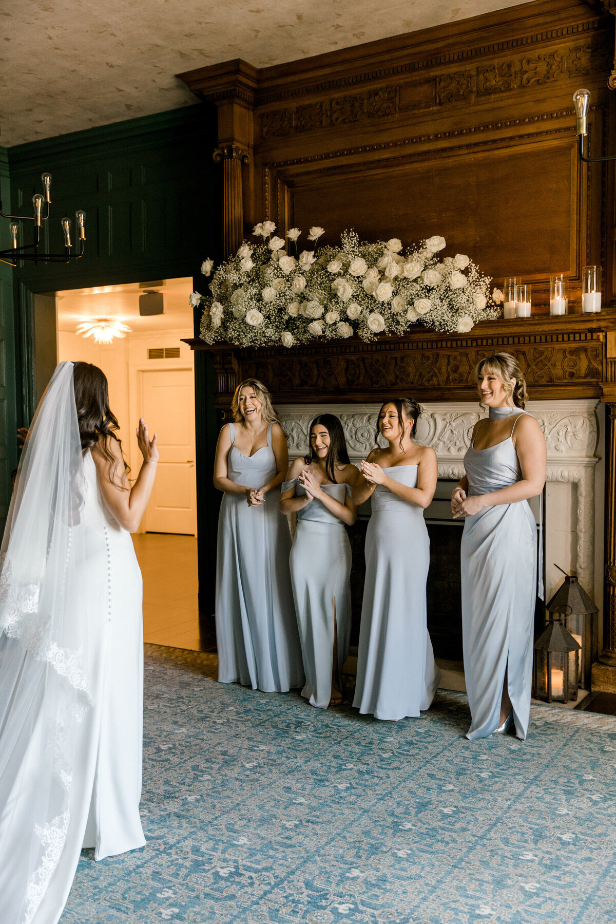 bridesmaids first look at Pendry Natirar