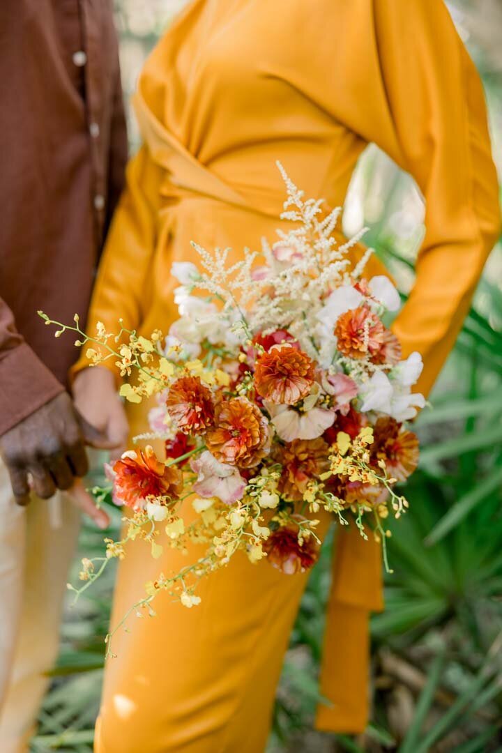 Royal African-inspired wedding bouquet