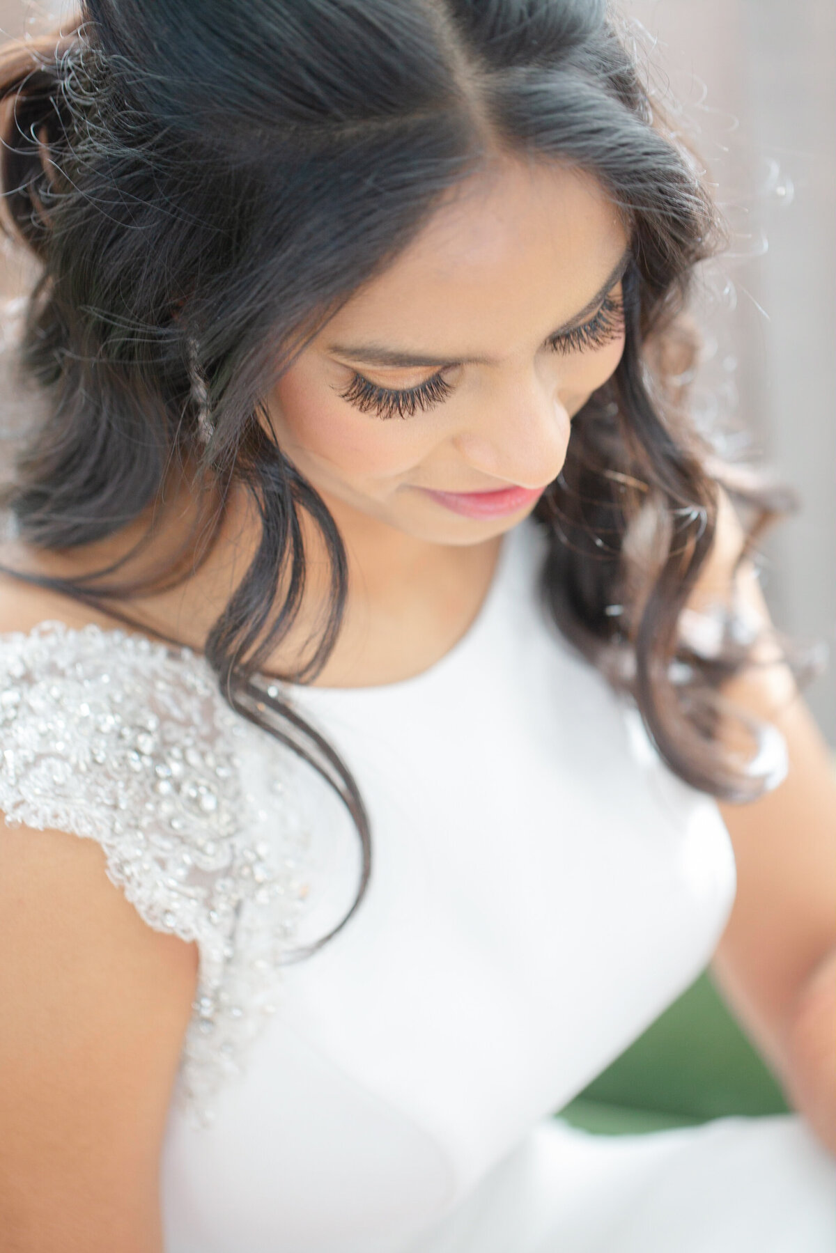 a portrait of a south Asian bride in Columbus Ohio