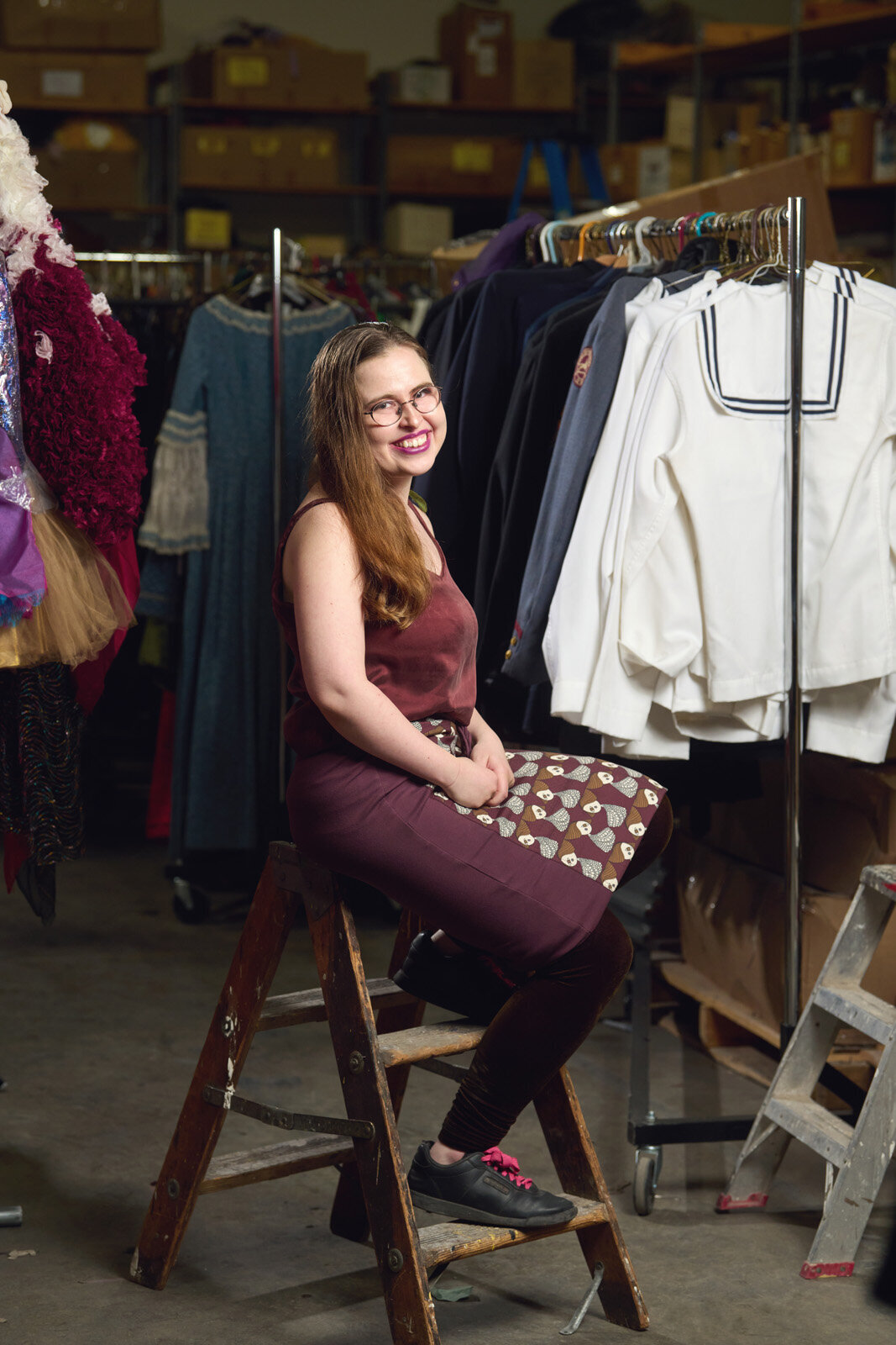 Smiling Woman in Costume Workshop-05