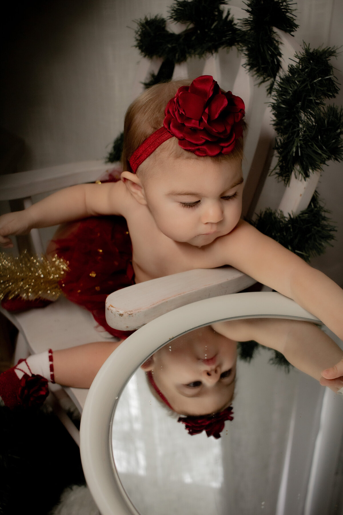 1 Year Christmas Photography - Abby-05