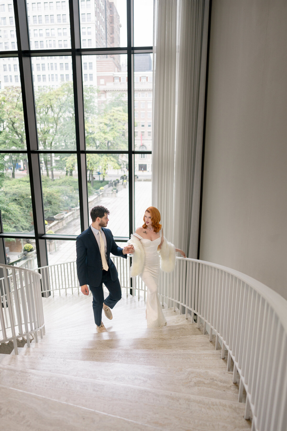Berlez-Aspen-Avenue-Chicago-Wedding-Photographer-Glam-Atelier-Clair-De-Lune-Vintage-Bob-Mackie-Sheer-Beaded-Gown-Luxury-Engagement-Art-Institute-of-Chicago-South-Garden-61