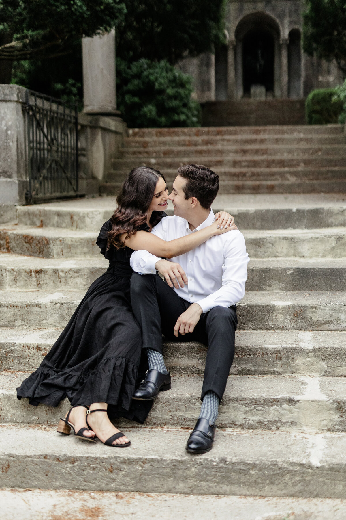 Engagement photos at Cranbrook House and Gardens