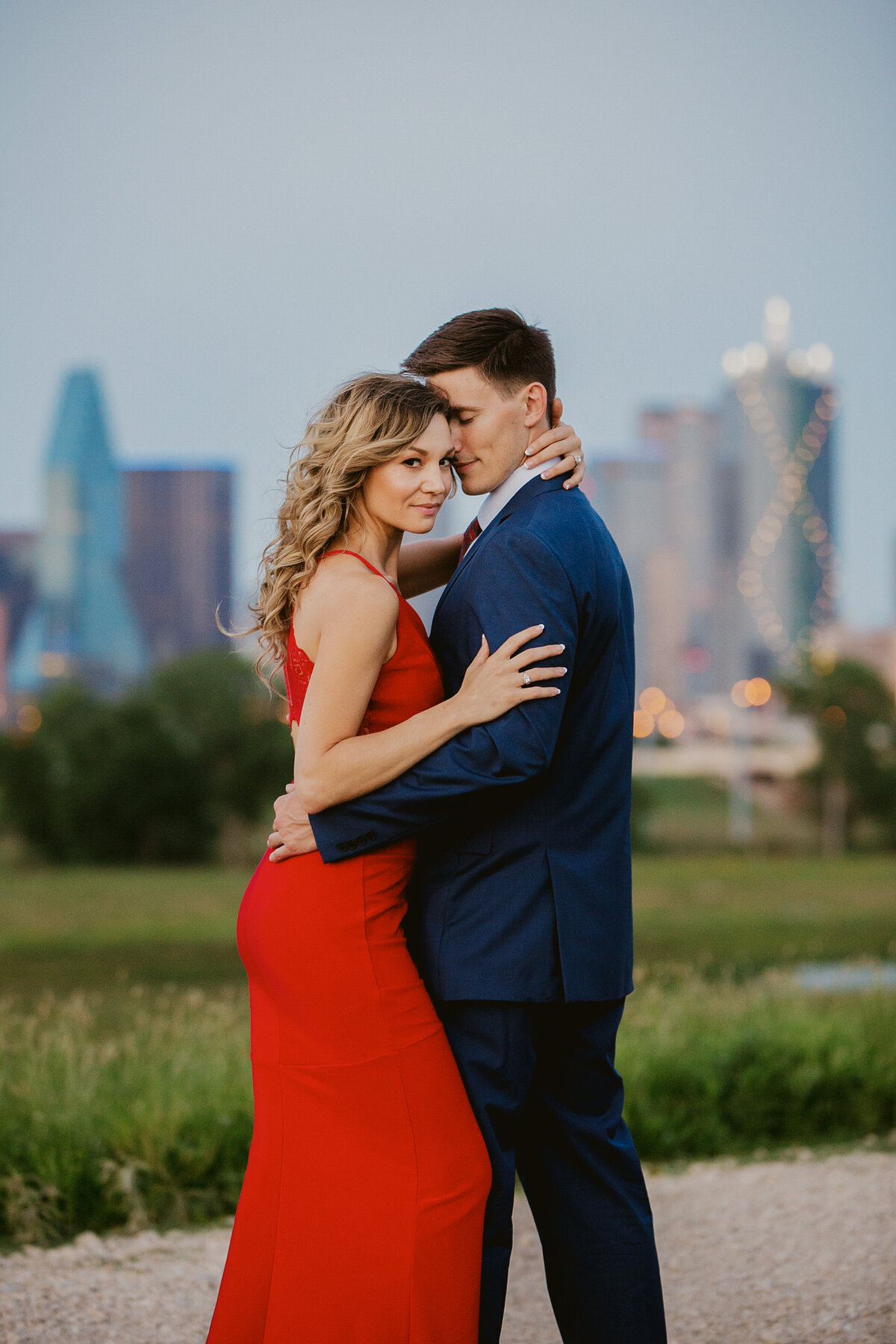 Dallas skyline engagement photos Hampton Morrow 0053