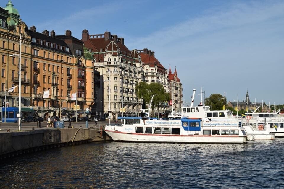 tour boat in Stockholm Harbor