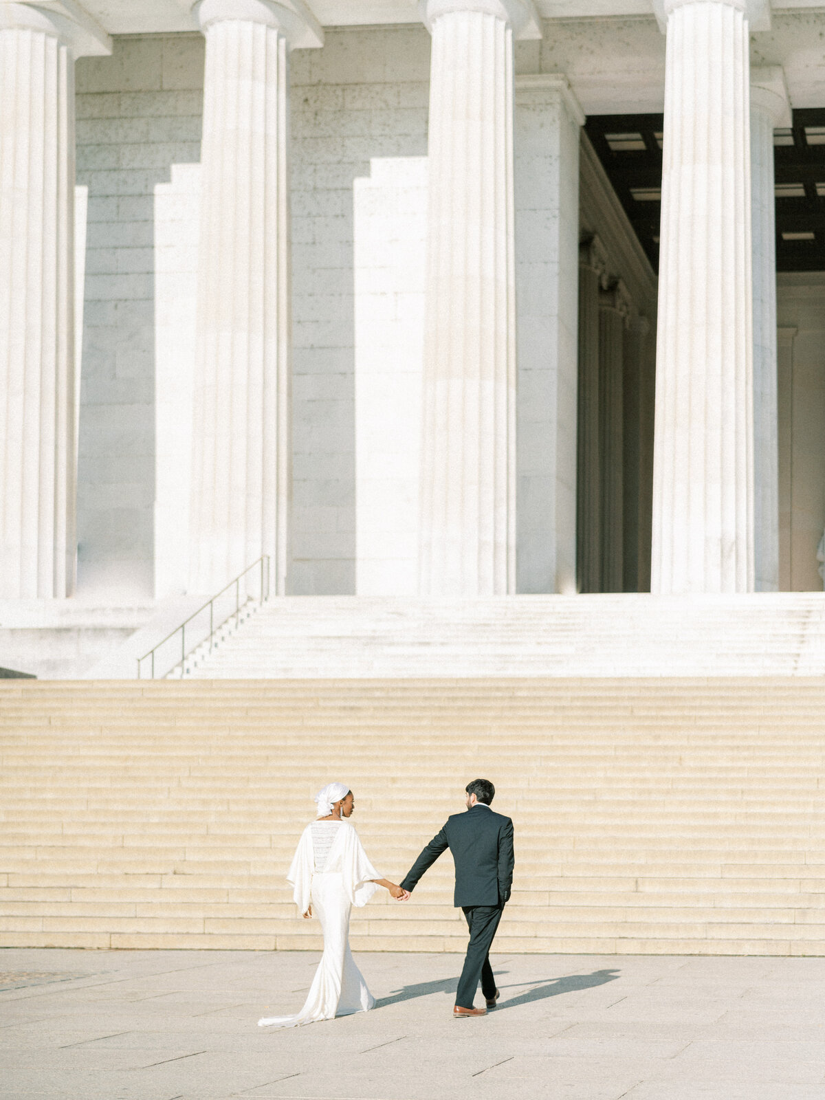 Washington DC Sunrise Lincoln Memorial Engagement Session | Amarachi Ikeji Photography 40