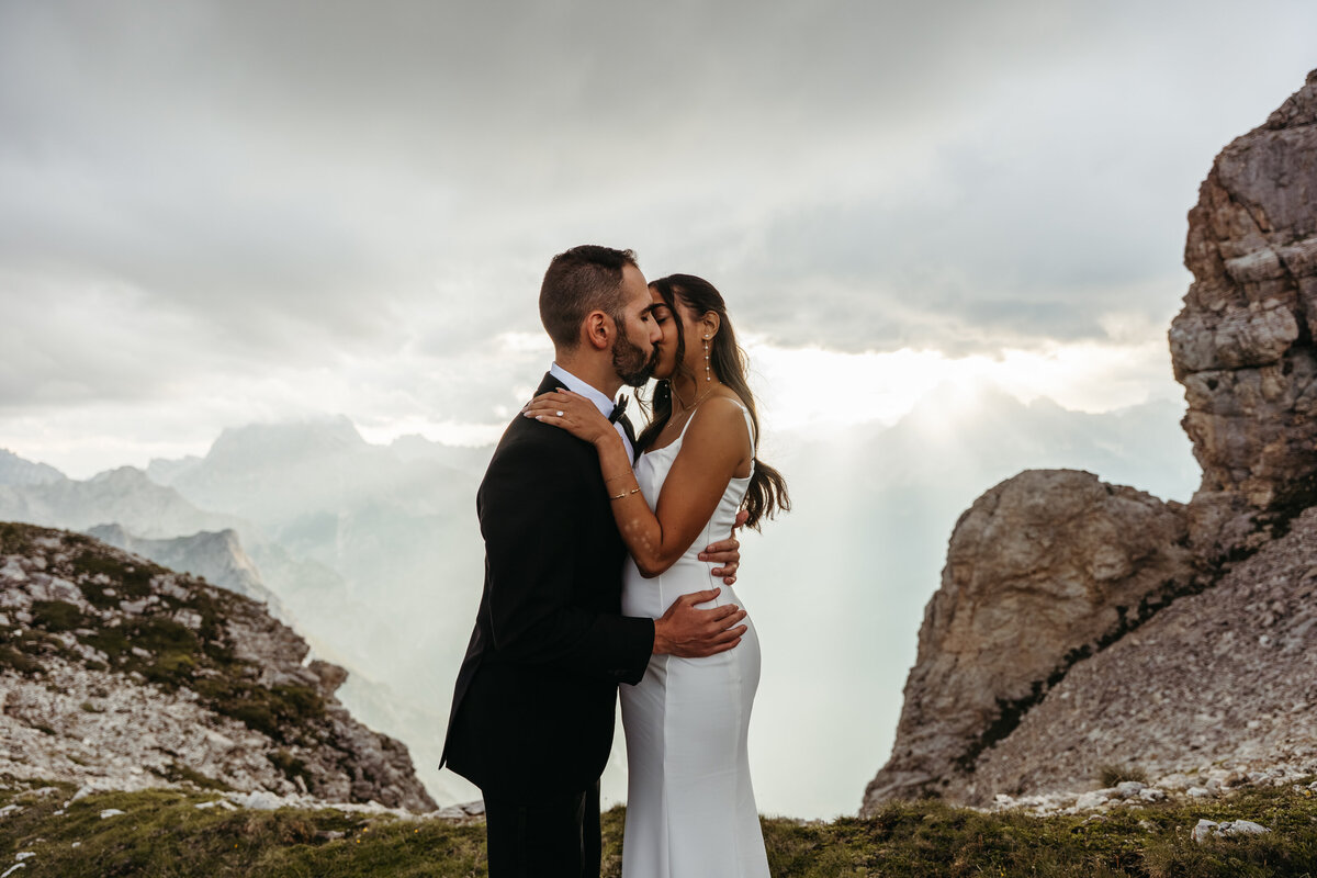 Marmarole helicopter Elopement Dolomites -19