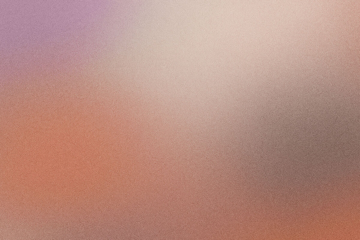 Soft gradient background of purple and orange used in Leslie Hansen Associates branding