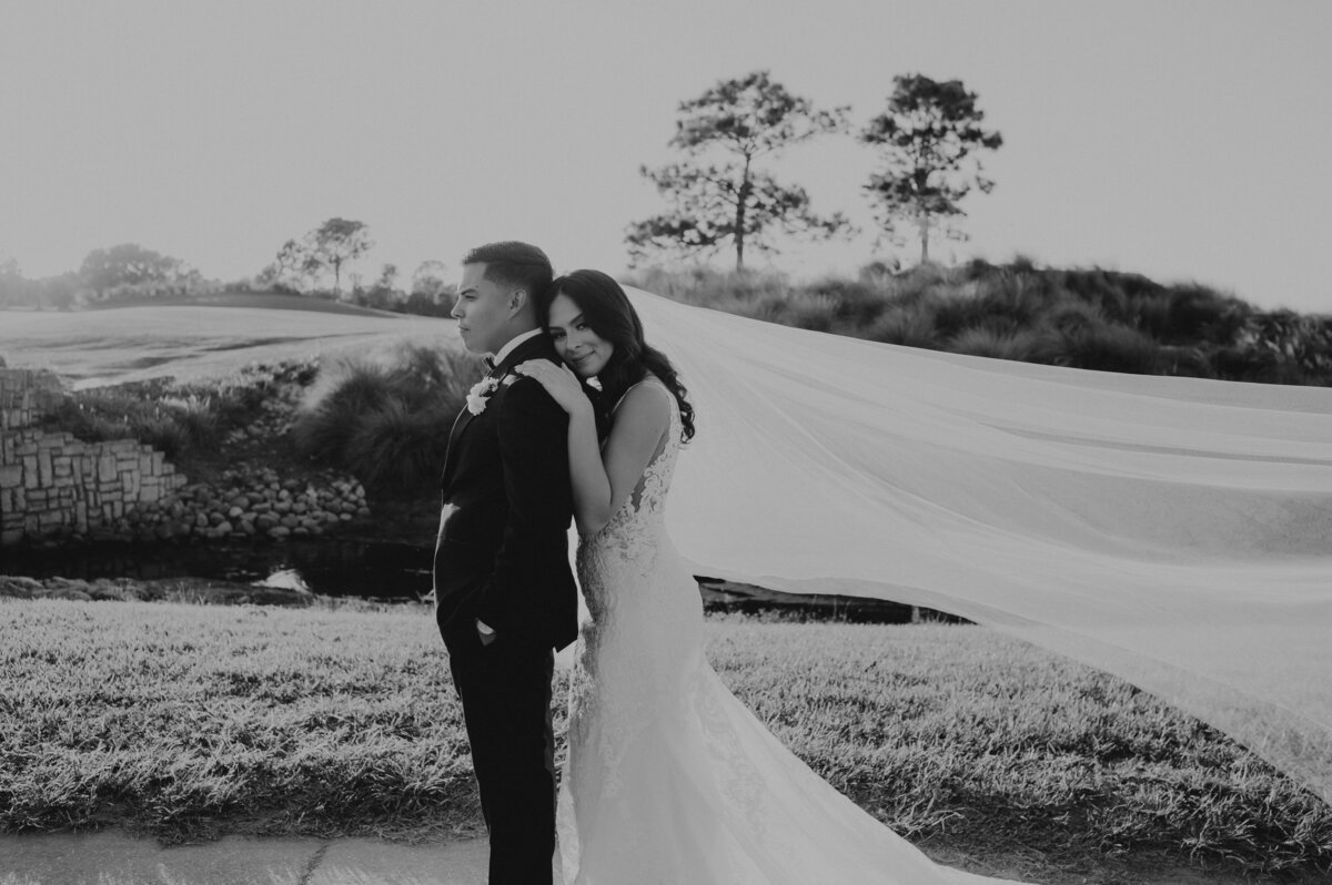 black and white photos of bride and groom