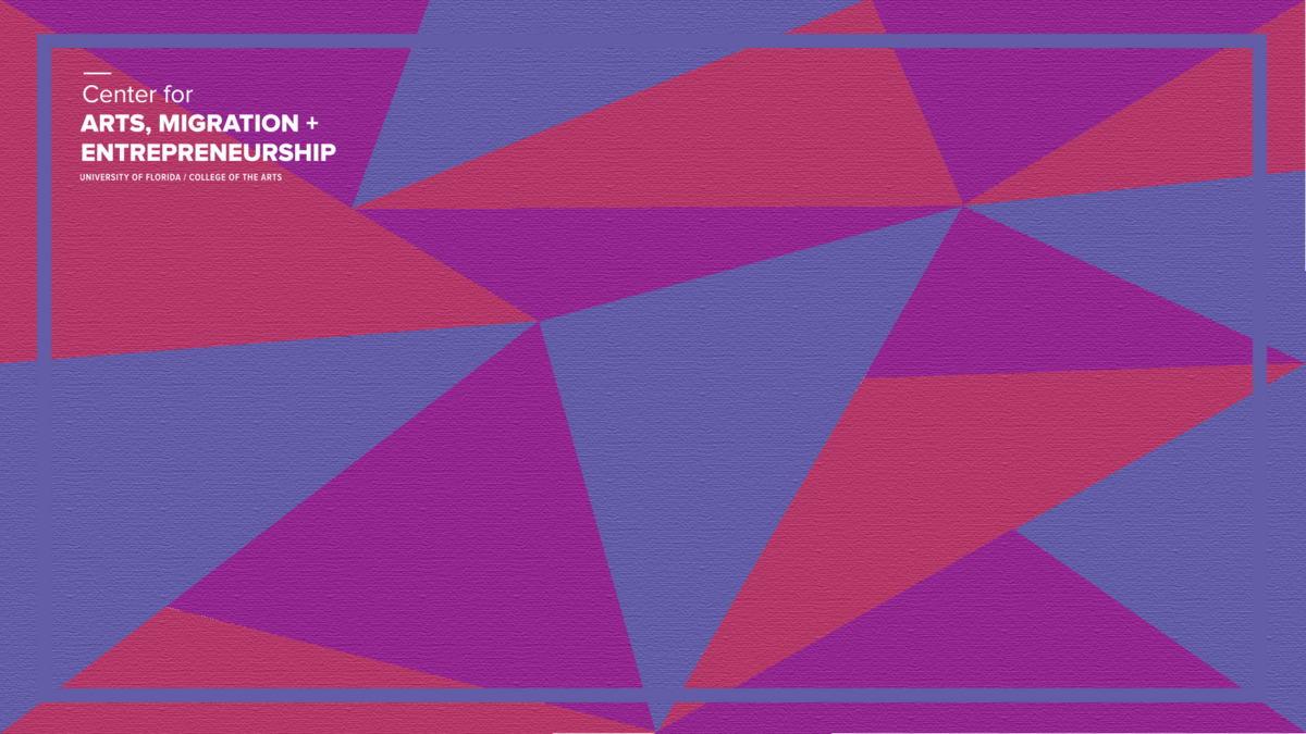 zoom background design with purple triangles