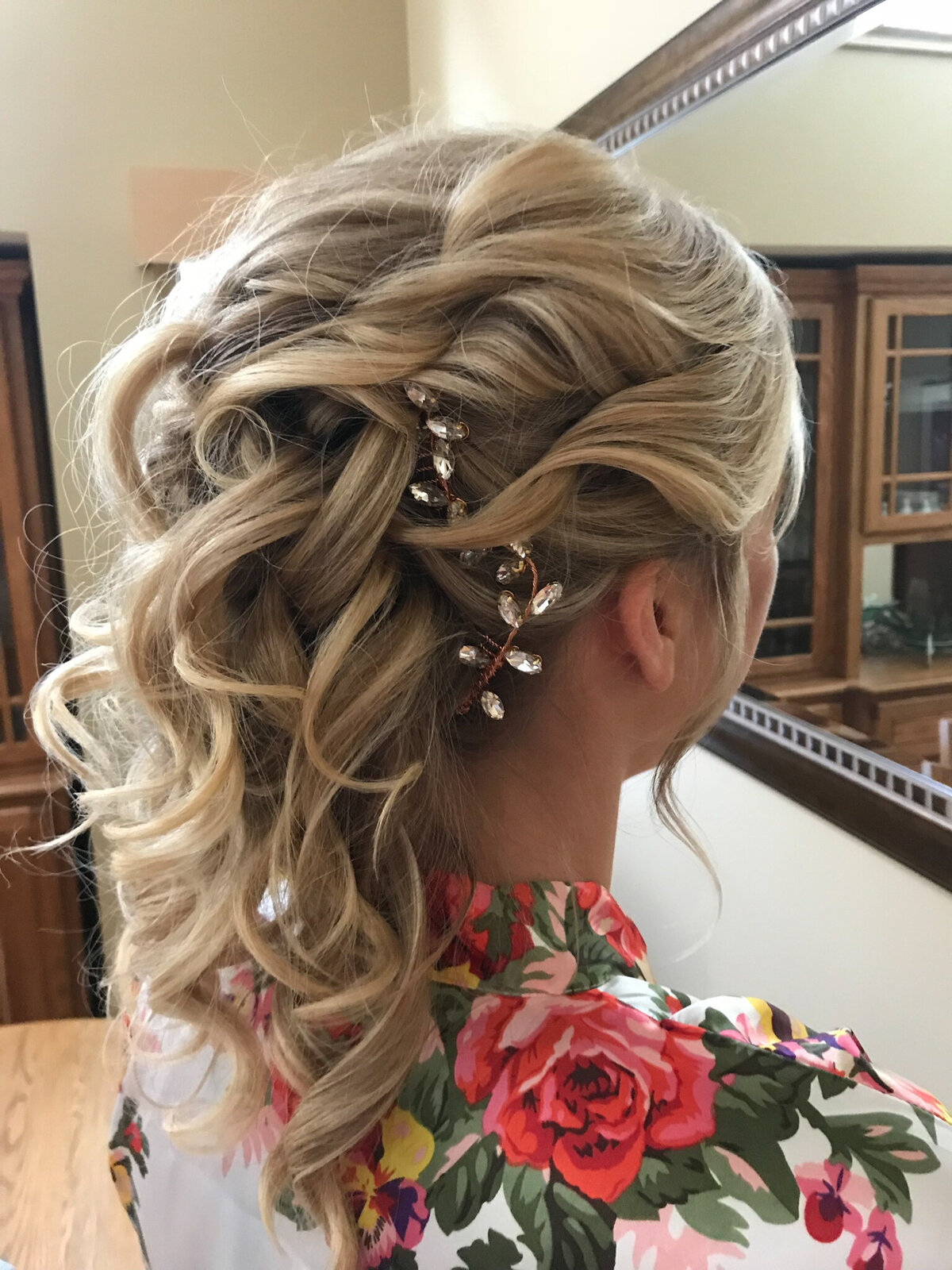 Classic bridal hair by Fox Hair, elegant and trusted Calgary, AB wedding hair stylist, featured on the Brontë Bride Vendor Guide.