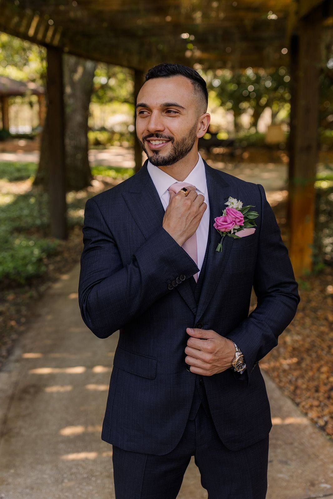 Groom Portrait at Club Lake Plantation Apopka Florida