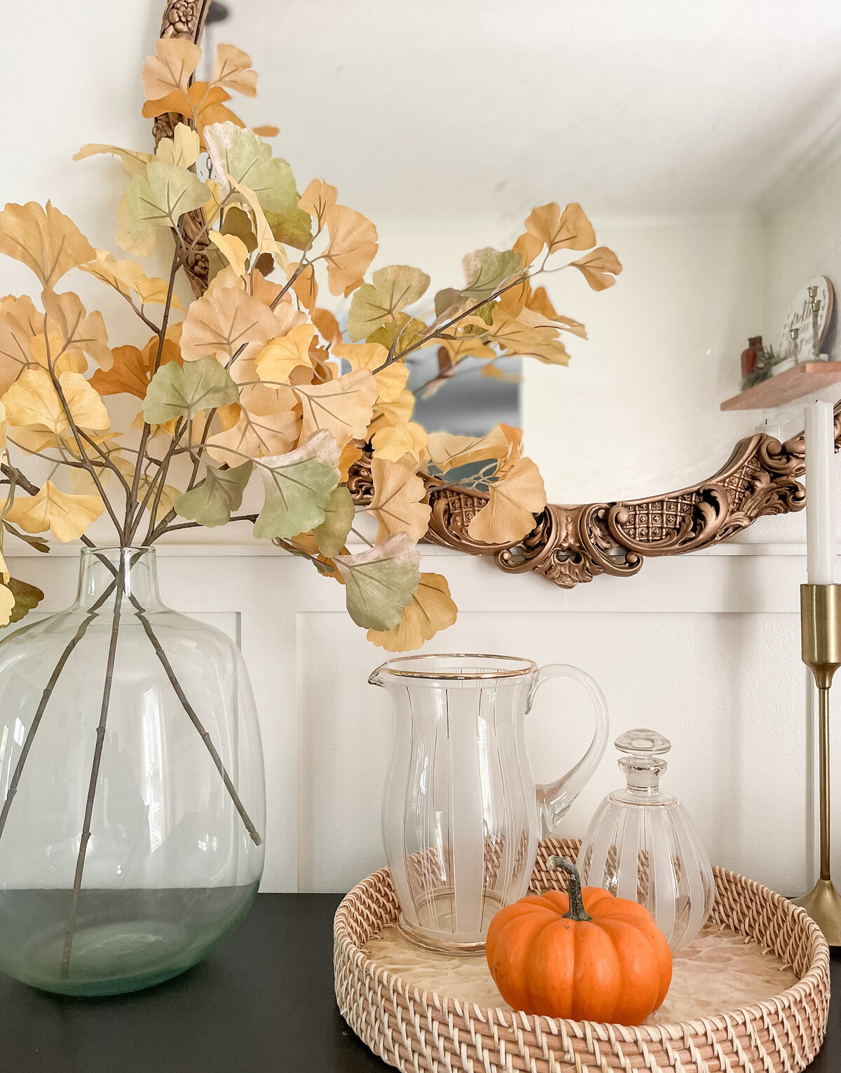 Fall stems in dining room