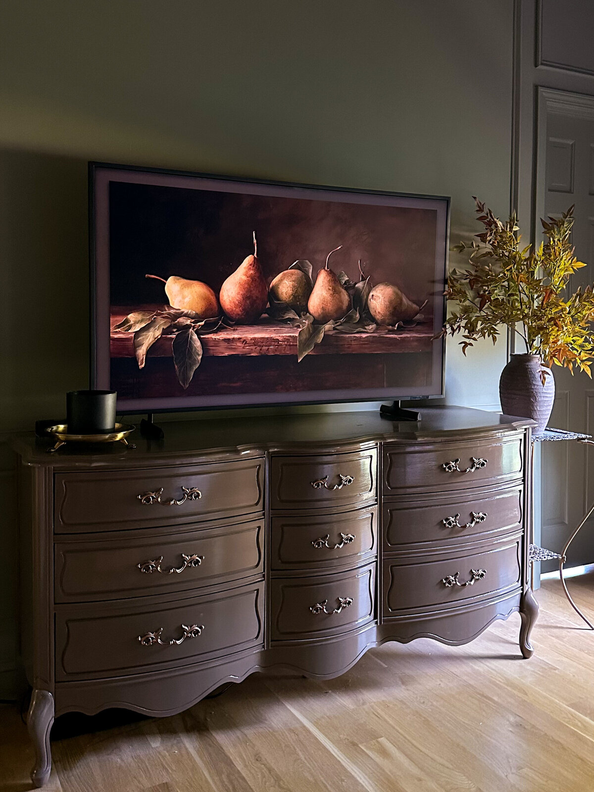 moody fall home decor-tv artwork