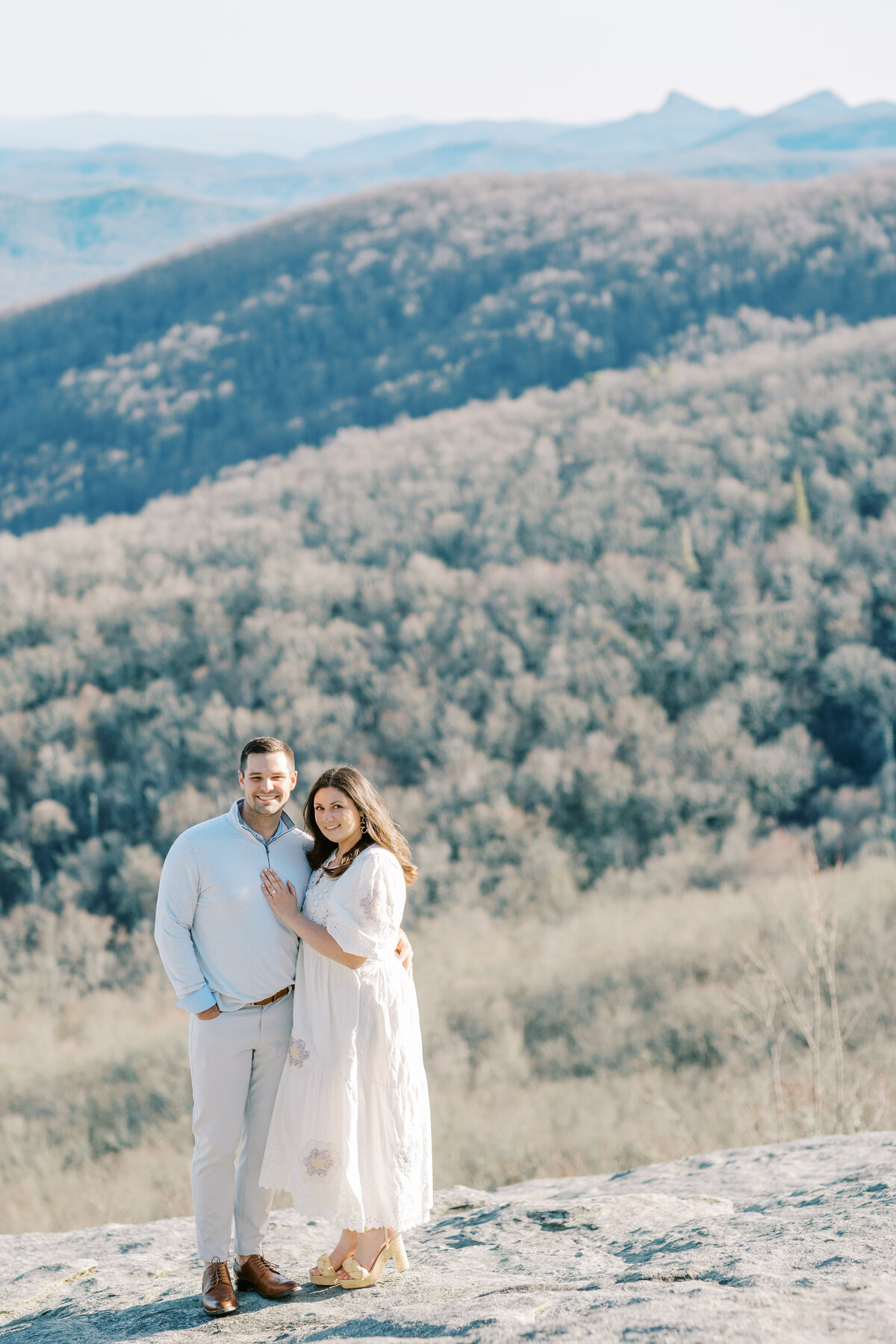 The Fourniers | Grandfather Mountain Engagement-38