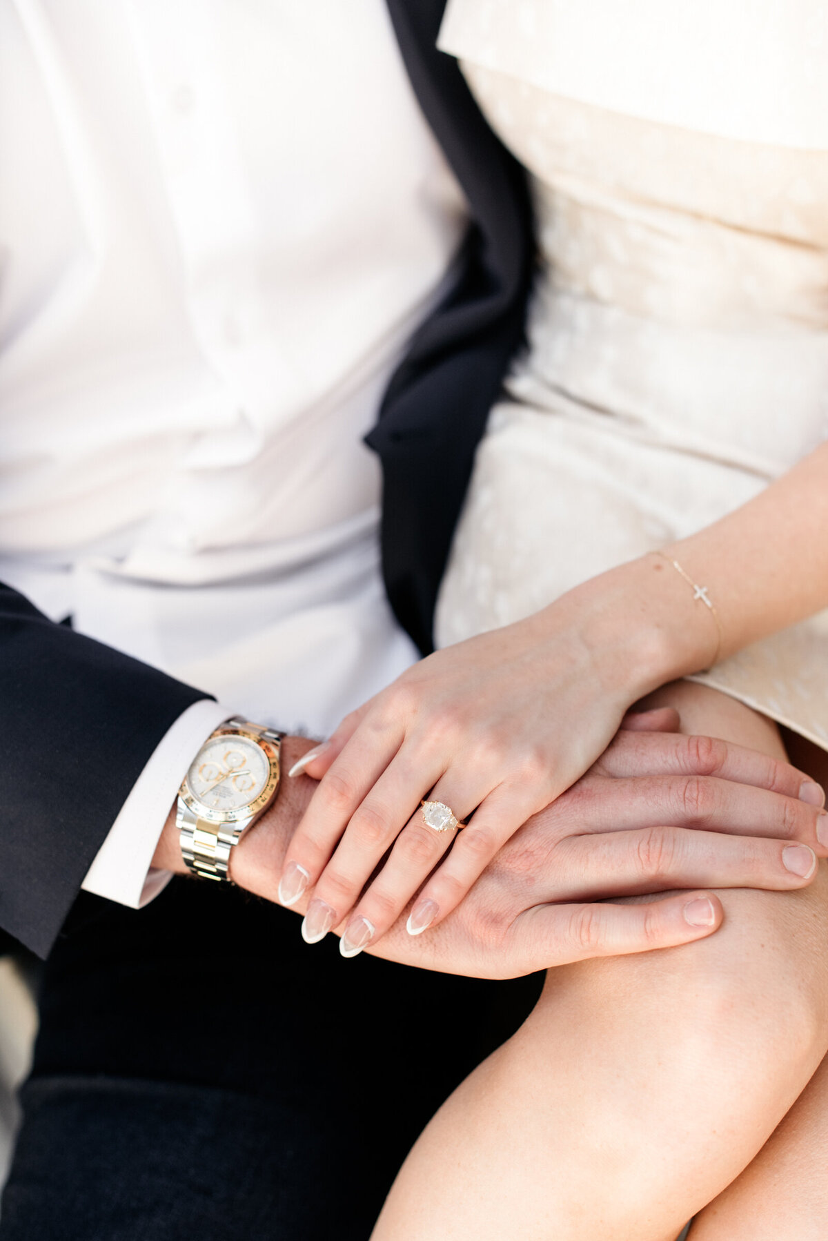 closeup of wedding ring nyc wedding elopement