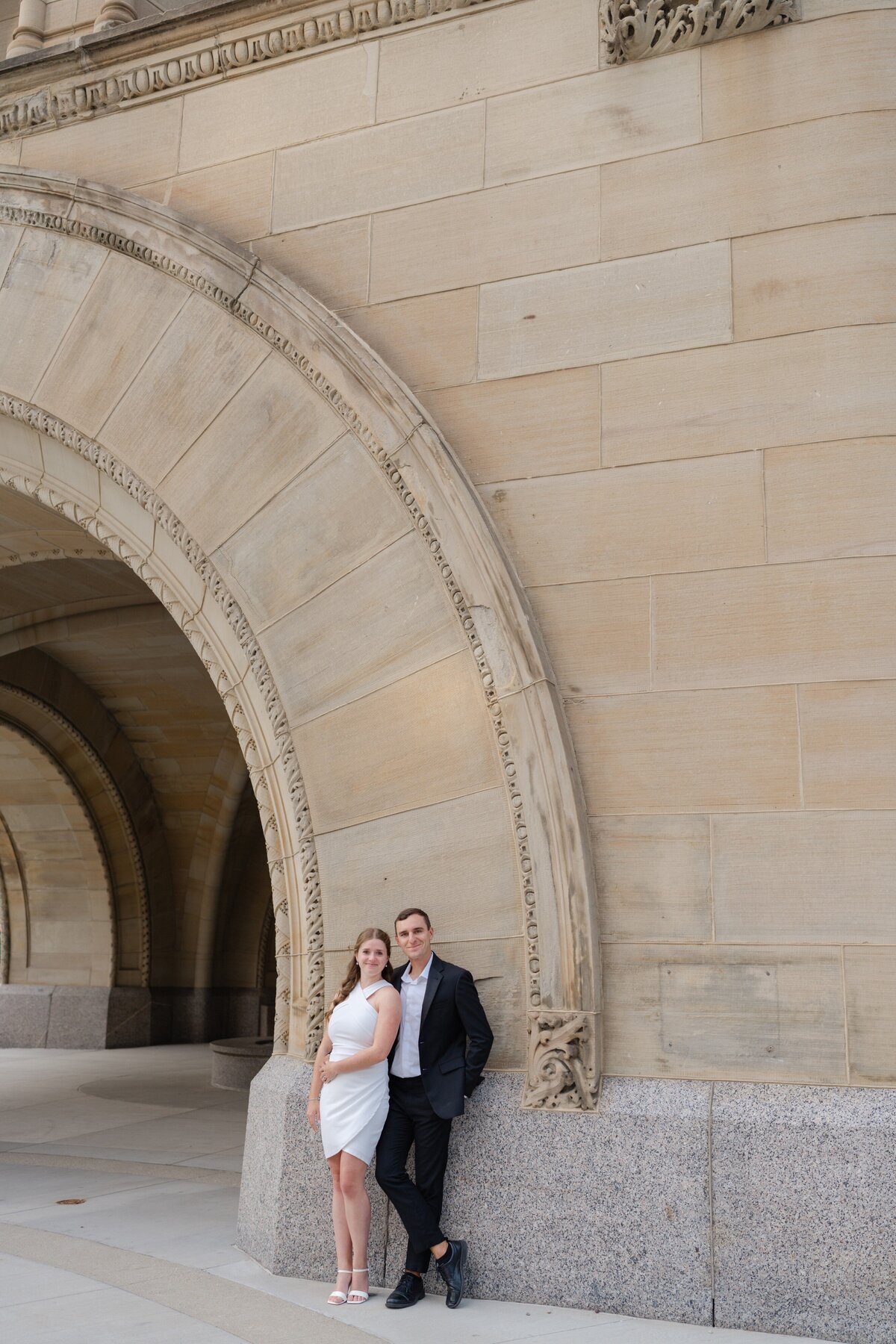 Downtown Milwaukee Elegant Engagement Session-9