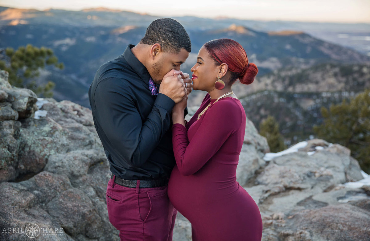 Denver Maternity Photographer at Lost Gulch Lookout Boulder Colorado