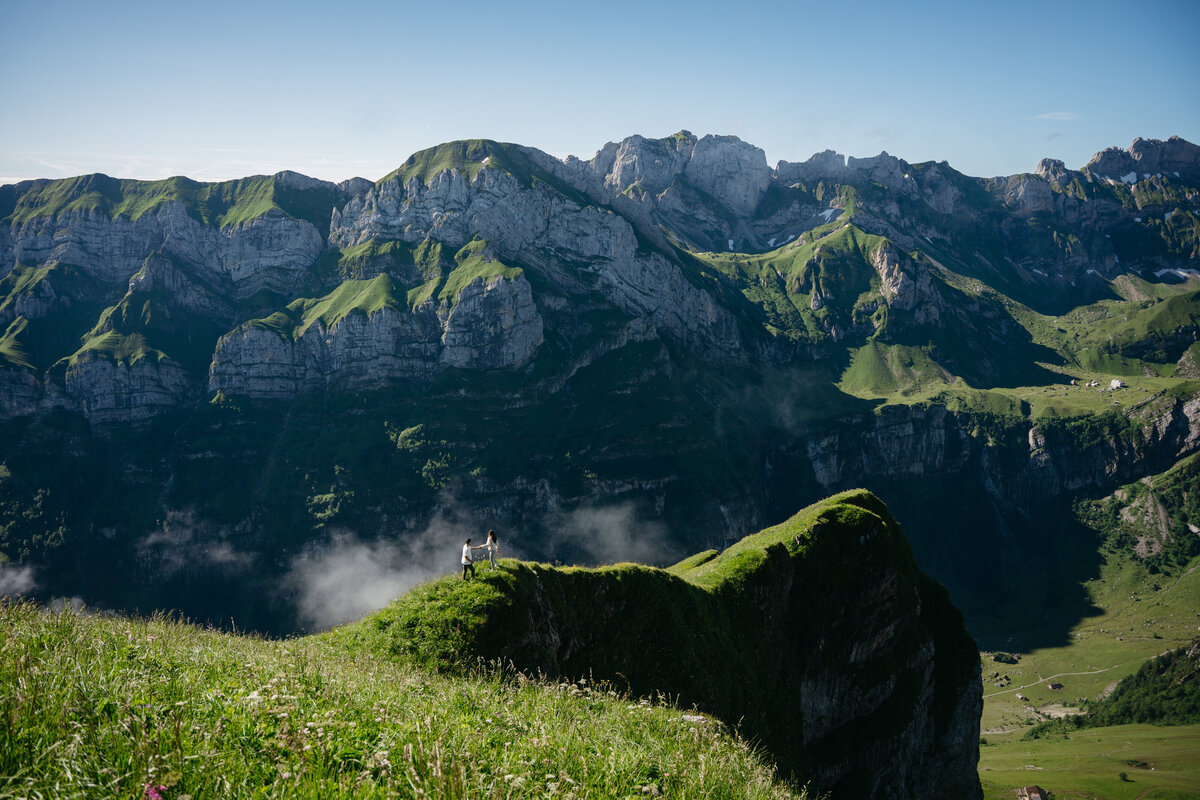 Couple walking in Appenzell