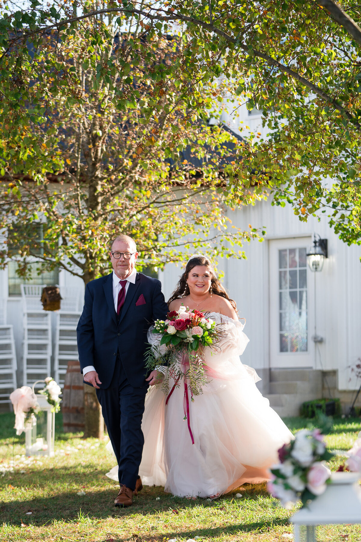 bride-processional-kentucky-fall-1