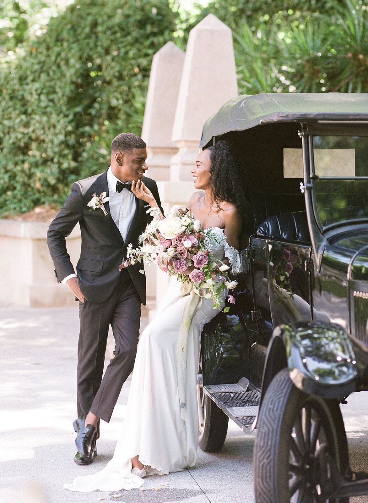 bride-groom-car