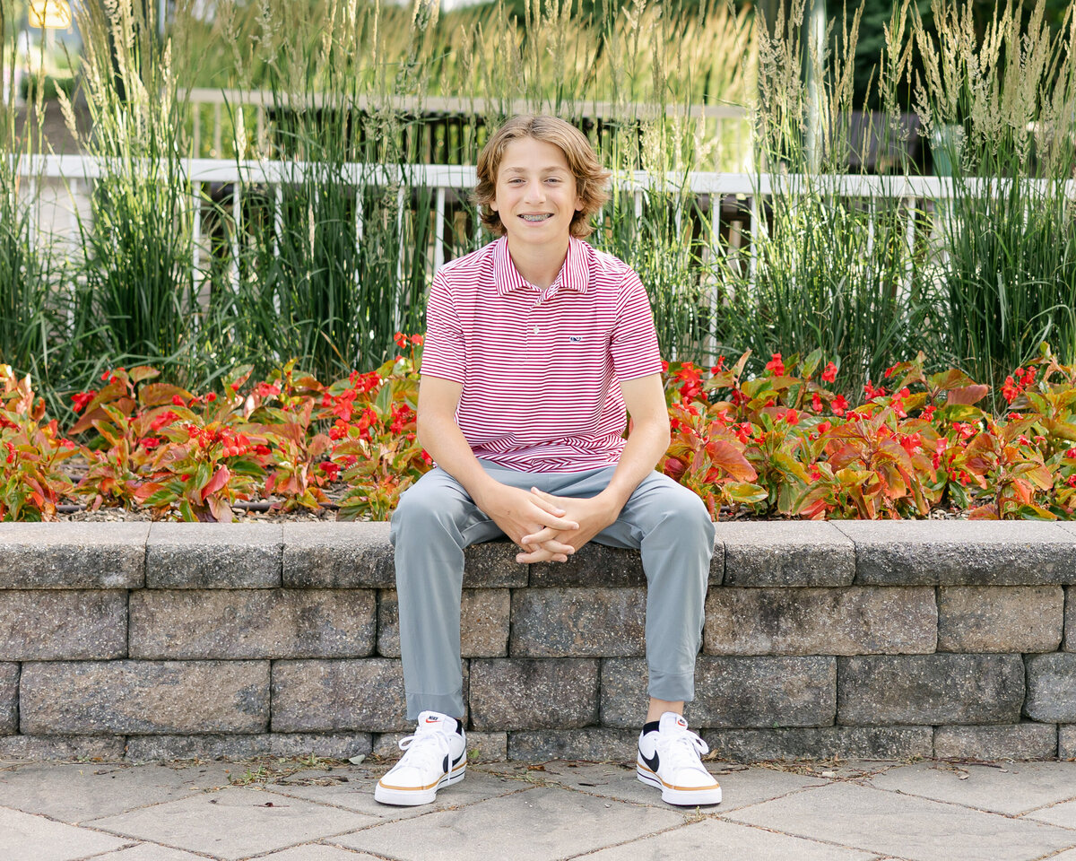 Portrait of son