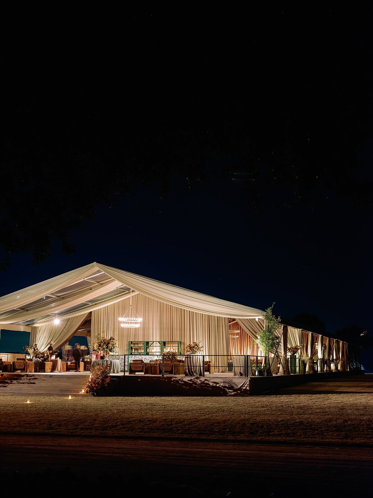 Custom tented wedding celebration with fall Ralph Lauren vibes at private polo farm in Aiken, South Carolina by Sarah Bradshaw_0266