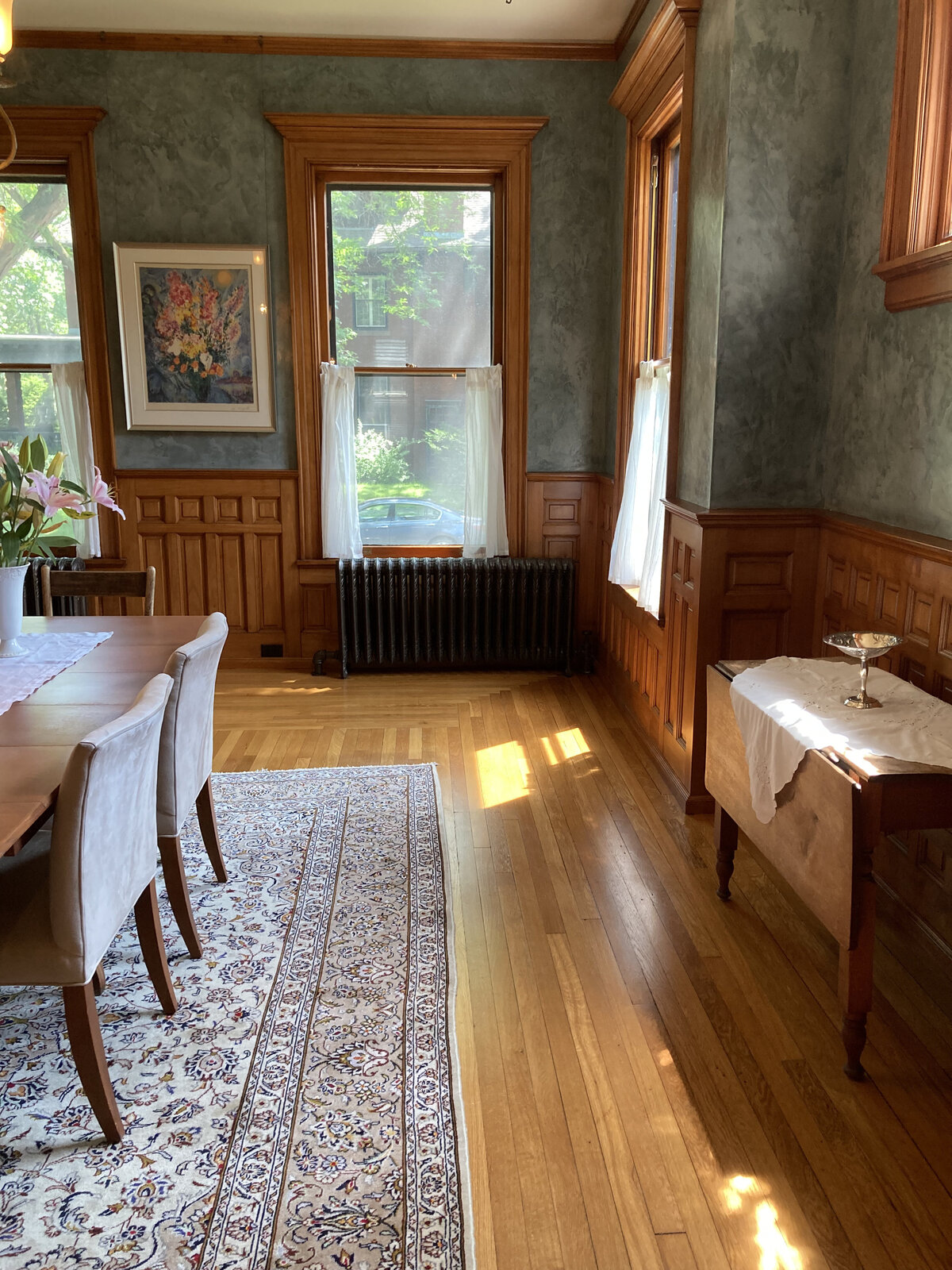 Dining room interior of Saint Paul vintage home