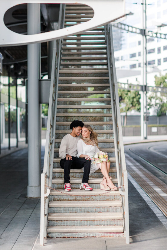 couple-sitting-on-stairs-downtown-san-diego