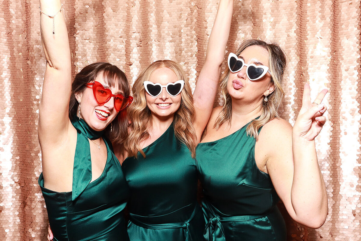 Farleigh House Photo Booth Hire with sequins backdrop for weddings, corporate events , birthday and private parties